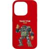 RANDOM ABSURDITY Custodia per iPhone 14 Pro Trash Titan 3000 Raccoon Junkyard Robot Pilot Fantastica e divertente opera d'arte