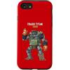 RANDOM ABSURDITY Custodia per iPhone SE (2020) / 7/8 Trash Titan 3000 Raccoon Junkyard Robot Pilot Fantastica e divertente opera d'arte