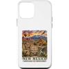 Atomic Gorilla Custodia per iPhone 12 mini Nuovo Messico Acquerello Paesaggio Southwest Viaggi Design