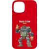 RANDOM ABSURDITY Custodia per iPhone 15 Trash Titan 3000 Raccoon Junkyard Robot Pilot Fantastica e divertente opera d'arte