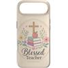 Teacher & Classroom Co. Custodia per iPhone Air Libri floreali per insegnanti cristiani Apple Faith Blessing