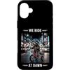 Night Rad Raccoon Co. Custodia per iPhone 16 Plus We Ride At Dawn Raccoon Triciclo City Rider