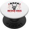 Music quote Guitar Heavy Vintage Rock Ne Rock Music Guitar Heavy Vintage Rock Never Dies PopSockets PopGrip Adesivo
