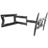 Nanook 2080 Supporto da Parete per TV a Braccio Lungo per TV da 32-75 pollici, Estensione Lunga Fino a 80 cm, Capacità di Carico Fino a 60 kg, Girevole Fino a 180°, Max. VESA 400x400, Nero