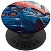 JDM Japanese Automotive Tuning Car Art Auto da corsa Distress JDM Legend Drift Sakura Blossom PopSockets PopGrip Adesivo
