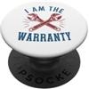 Mechanic I Am The Warranty Funny Craftsm Sono il meccanico di garanzia amante delle auto PopSockets PopGrip Adesivo