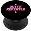 Minimalist For Coworker With Pop Vibe Divertente ripetitore di vestiti per l'autoironico PopSockets PopGrip Adesivo