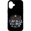 Marshall Islands Souvenir Gift Custodia per iPhone 16 Regalo di riferimento disegnato a mano del ricordo di viaggio delle Isole Marshall