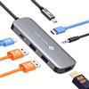 NOVOO Hub USB-C 6-in-1,Adattatore Multiporta con HDMI 4K@60Hz, 2×USB-A 3.2, USB-C 10Gbps, PD 100W, Jack 3.5mm - per MacBook Pro/PC USB-C, Docking Station Compatibile con MacBook Pro