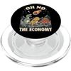 Funny Office Dinosaur Economy Meme Infla Dinosauri e Meteorite: Oh No, L'Economia! PopSockets PopGrip per MagSafe