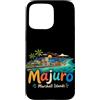 Marshall Islands Souvenir Gift Custodia per iPhone 15 Pro Max Regalo disegnato a mano del punto di riferimento di viaggio delle Isole Marshall Majuro