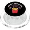 Fireworks And French Fries Independence Patriotic 4th Of July Independence Day Fireworks And French PopSockets PopGrip per MagSafe