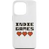 Indie Games Lovers Custodia per iPhone 13 Pro Giochi Indie - Pixel Art Cuore Revival Style