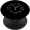Funny Math Teacher Algebra Geometry Gift Math Clock Algebra Problemi Formula Calcoli Insegnante PopSockets PopGrip Adesivo
