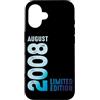 Birth Since August 2008 Retro Vintage Ye Custodia per iPhone 16 Agosto 2008 Anno 2008 Retro 2008 Vintage Edizione Limitata