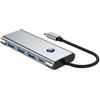 VALUE Docking station USB Tipo C, HDMI 4K60, 3X USB A + Tipo C PD, 1x SD/MicroSD (TF)