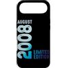 Birth Since August 2008 Retro Vintage Ye Custodia per iPhone Air Agosto 2008 Anno 2008 Retro 2008 Vintage Edizione Limitata