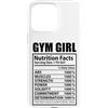 Funny Nutrition Facts Fitness Workout Custodia per iPhone 15 Pro Max Palestra Ragazza Fatti nutrizionali Allenamento Fitness Divertente