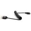 System-S Cavo micro USB a spirale, 10 cm - 40 cm