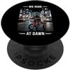 Night Rad Raccoon Co. We Ride At Dawn Raccoon Triciclo City Rider PopSockets PopGrip Adesivo