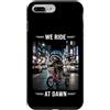 Night Rad Raccoon Co. Custodia per iPhone 7 Plus/8 Plus We Ride At Dawn Raccoon Triciclo City Rider