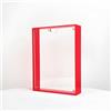 DAZZLEEX Cornice in acrilico per foto, 15 x 20 cm, fornisce una protezione trasparente e un design colorato per completare l'arredamento della casa o dell'ufficio (rosso)