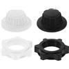 DOITOOL 4 Pezzi Copertura Dado Ventola in Abs per Ventilatore da Terra Rete in Metallo, Facile da Installare e Resistente All'usura, Accessorio Compatto per Riparazione