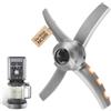 LESYAO Lama di ricambio per frullatore adatta per gelatiere Ninja serie NC500, lama di ricambio compatibile con Ninja NC500, NC501, NC501H ecc., Lama Ninja Creami in acciaio inossidabile