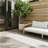 benuta Basic Tappeto Esterno & Interno Lou - Bianco 70x200 cm - Impermeabile & Resistente ai raggi UV - Multifunzionale per Balcone, Terrazza, Giardino - Cucina & Soggiorno - Facile da Pulire Robusto