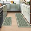 MIQEBX Tappeto Cucina - Antimacchia - Lavabile in Lavatrice - Tappetino cucina antiscivolo per soggiorno camera da letto corridoio Entrata bagno (BB3, 40x120cm+40x60cm)