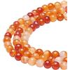 LIFAVOVY Pietre semipreziose rotonde naturali per creare gioielli e collane 4mm Corniola rossa.