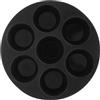 BATHVEVE Stampo Silicone per Muffin Antiaderente Resistente Alte Temperature per Forno Microonde e Friggitrice ad Aria Forma Rotonda per Dolci e Torte Uso Domestico e Professionale