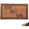 moorg Zerbino Ingresso Esterno, Zerbino Cocco per Entrata con Base Antiscivolo, Tappeto Esterno Ingresso Home con Cuore, Anti-Sporco e Assorbente 40x70 cm