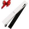 Kidia Bar Spoon 40 cm - Cucchiaio da Bar Professionale in Acciaio Inox 304 - Manico a Spirale, Finale Piatto Flat - Per Stir & Strain, Mixing Glass, Cocktail e Mixology - Custodia Inclusa