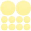 CRAFTHROU Pellicola Autoadesiva Gialla per Lampade Led, 10 Pezzi, Filtro Gel Rotondo in Pet Riutilizzabile per Illuminazione Domestica e Soggiorno