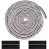 KMKANPO 1 Pezzi 10 mm x 2,5 m Guarnizione Camino,guarnizione stufa a legna,Guarnizione per Porta Stufa, Fibra di Vetro,guarnizione alta temperatura,per Camini