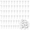 Sewokon 60 ganci per foto senza tracce per pareti dure, ganci da parete da 5 cm, ganci per foto, in plastica, per pareti in cartongesso, ganci per foto, senza chiodi, piccoli ganci duri da parete