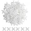 Naseom Distanziatori per Piastrelle 3mm Bianco in Plastica, 500 Pezzi per Fughe Piastrelle e Stucco, Croci per Posa Perfetta di Tile