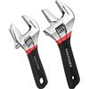 MaxPower Multifunzione 2 pezzi Chiave Regolabile 150 mm/200 mm Apertura Massima 35 mm/48 mm Può essere utilizzata come Chiave a Tubo Chiave a Rullino Set