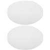 Levemolo 2 Pezzi Coprilampada Rotondo in Acrilico Bianco da 1mm Spessore per Lampade a Sospensione Led, Resistente All'ingiallimento e Riduce L'abbagliamento per Illuminazione da Bar
