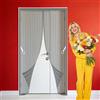 GUOGAI Zanzariera con Magneti 100 x 300 cm Varie Taglie Tenda Zanzariere Magnetiche Porta Balcone Non Accorciabile per Porte Del Balcone, Delle Finestre, Delle Terrazze、, Grigio