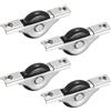 M METERXITY 4-Pack Rotelle Per Porte A Schermo, 30mm/1.18 Dia Rulli In Nylon Per Finestre E Porte Scorrevoli, Rotelle Per Da Giardino, Sostituzione Per Di Scorrevoli Da Garage [Nero].