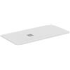 Ideal Standard - Ultra Flat S+, Piatto doccia rettangolare ultrasottile in resina effetto pietra, 140x70cm, Ideal Solid, Scarico lato corto, Bianco