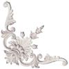 LOVSSU Poliuretano Casa Soffitto Architrave Decorazione Parete Modanatura Elemento PU Mobili Ornamento Piante angolari(40x40cm)