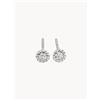 Diamanta Orecchini a perno in oro bianco con diamanti Round Stud