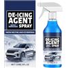 Kixolazr Sbrinatore Per Il Parabrezza Auto,120 ml Di Antigelo Per Sciogliere Il Ghiaccio | Spray Antigelo E Sbrinatore Per Automobili | Per Pulizia Sbrinamento Scioglimento Invernale Vetri Specchietti