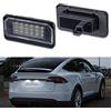 POPMOTORZ 2 Pezzi Luci Targa per Auto LED Luce Targa Lampadina Targa 2835 SMD con CanBus senza difetti 6000K Xenon Bianco Freddo Compatibile per Tesla Model X 2016/Model S 2017