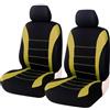 Foonary Rivestimento Protettivo in Due Parti per Sedile Anteriore di Auto - Rivestimento Universale per Sedile Auto Accessorio da Interno Respirante Anti-macchia Rimovibile e Lavabile - Pro