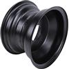 Ausla Cerchio in Acciaio 16x8-7 per ATV con della Ruota 7 Pollici e 3 Fori per Bulloni per Kazuma Quad ATV Go Kart UTV 125ml 150ml Pneumatici fuoristrada. (BLACK)