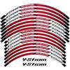 JAYWIS Decalcomanie per cerchioni Moto 19 17 Adesivo Per Ruote Mozzo Cerchi Decal Nastro Riflettente Decorazione Modificata Per Suzuki V-Strom 250 SX Vstrom 1000 1050 XT DL 650 Adesivi per ruote ( Misurare